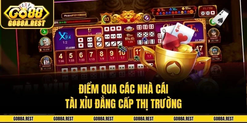 Điểm qua các nhà cái tài xỉu đẳng cấp thị trường